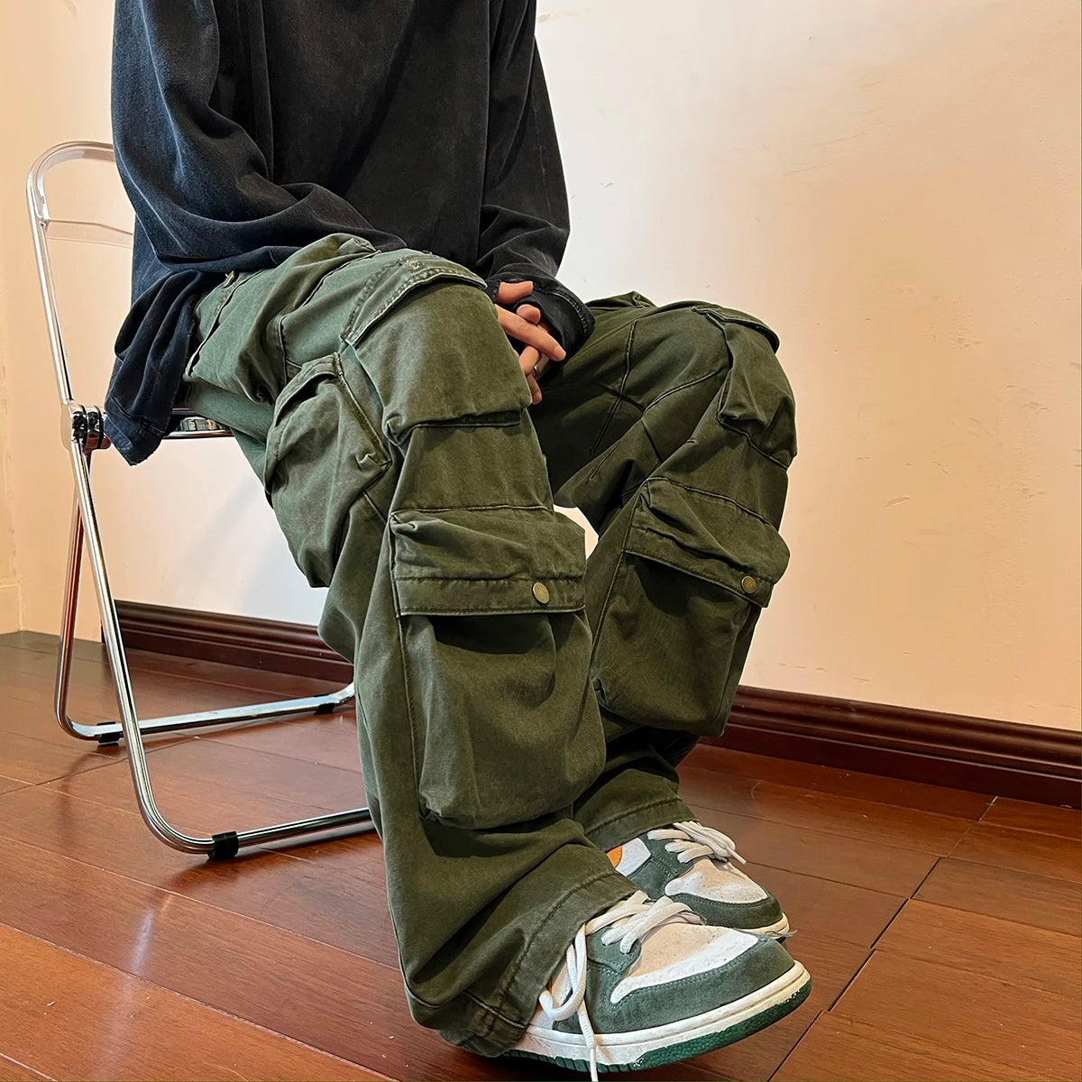 Men's Hip Hop Utility Cargo Pants – Vintage Street Style
