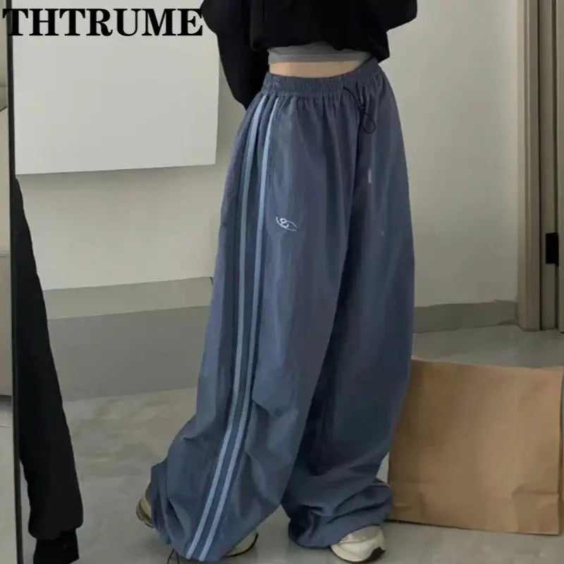 Hip Hop Vintage Loose Cargo Pants – Chic Baggy Trousers for Women