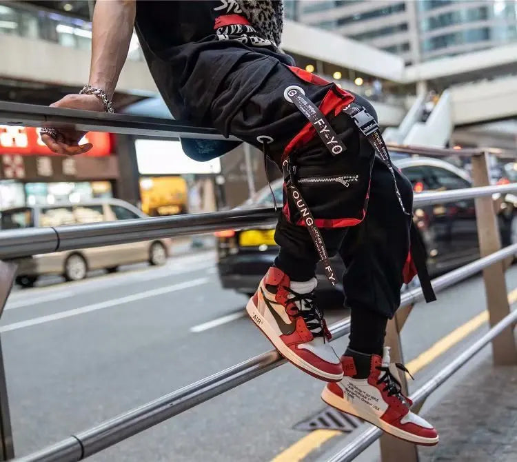 Tech Style Multi-Pocket Streetwear Sweatpants