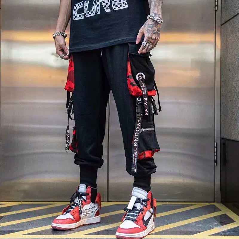 Tech Style Multi-Pocket Streetwear Sweatpants