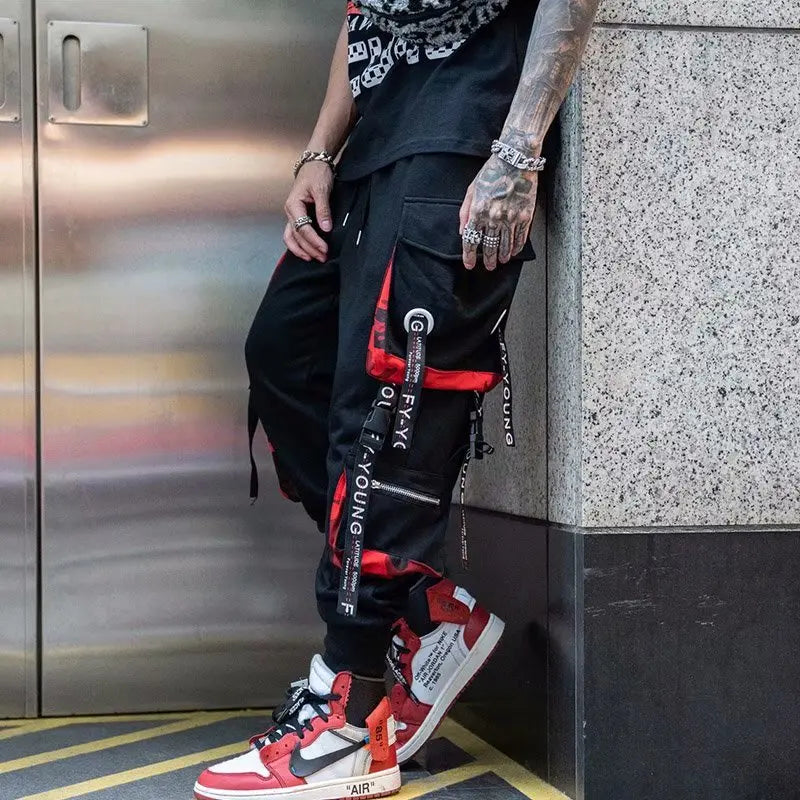 Tech Style Multi-Pocket Streetwear Sweatpants