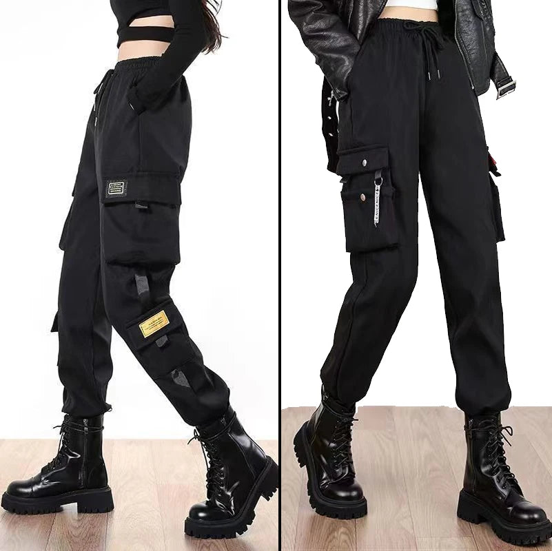 Women’s Hip Hop Cargo Joggers – Casual Streetwear Sweatpants