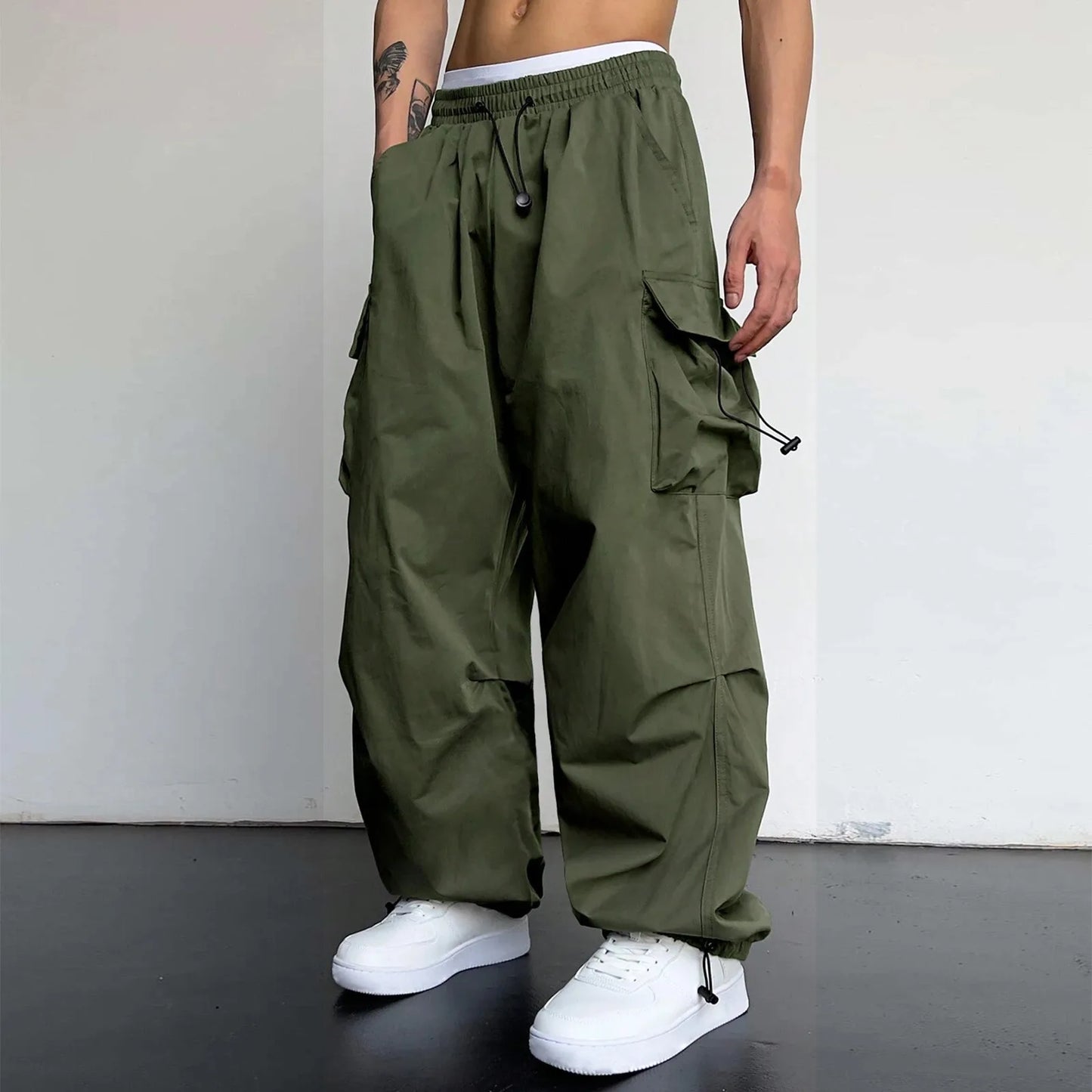 Men's Vintage Cargo Pants – Street Style Baggy Pants