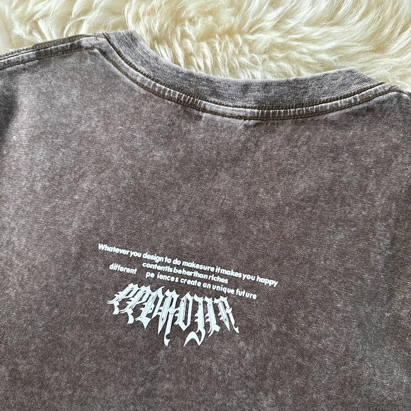 Men's Washed Graphic Tee – Relaxed Fit Street Style