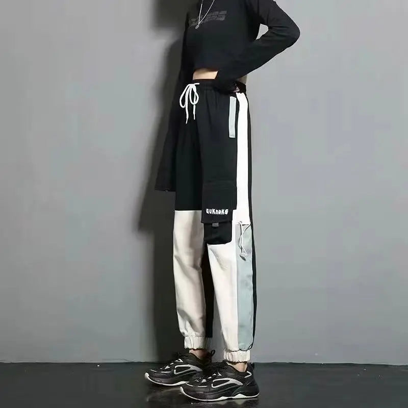 Women's Black Cargo Joggers – Casual Streetwear & Dance Pants