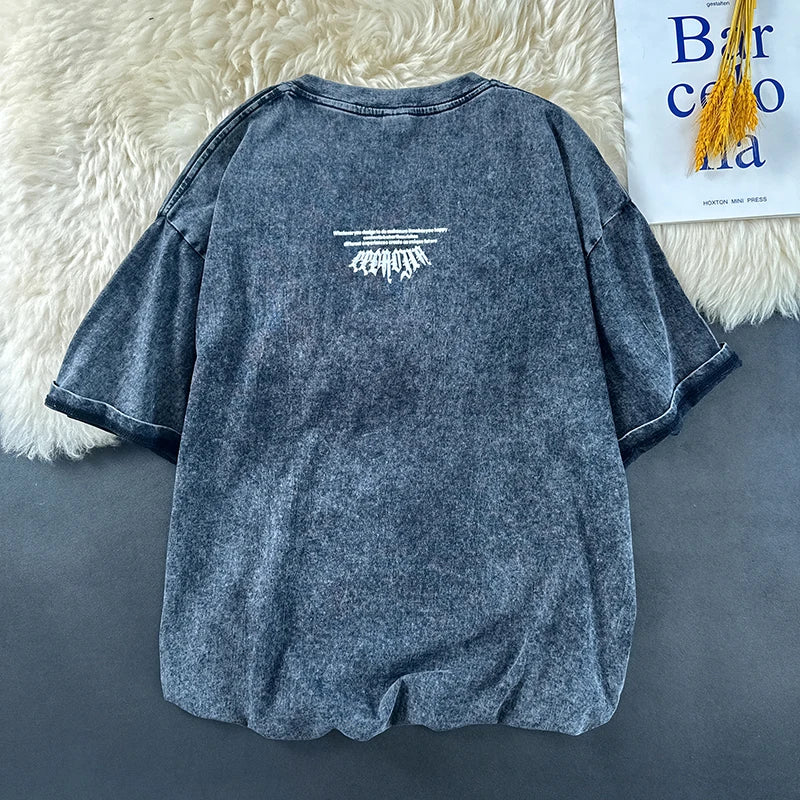 Men's Washed Graphic Tee – Relaxed Fit Street Style