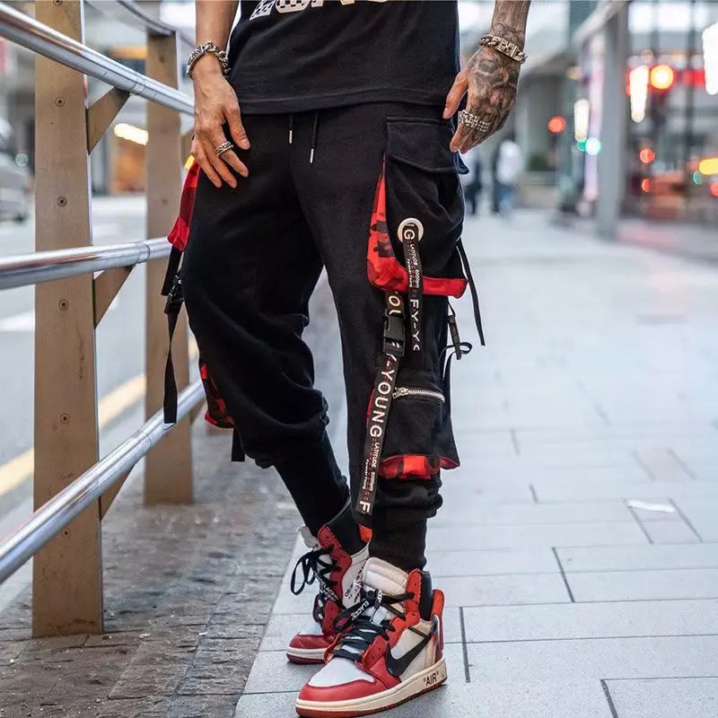 Tech Style Multi-Pocket Streetwear Sweatpants