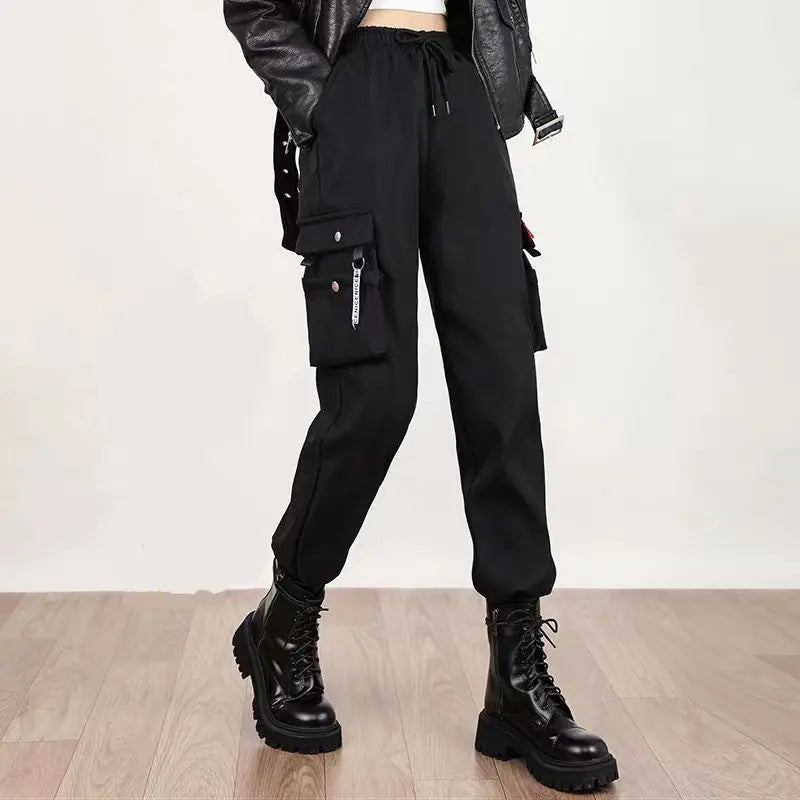 Women’s Hip Hop Cargo Joggers – Casual Streetwear Sweatpants