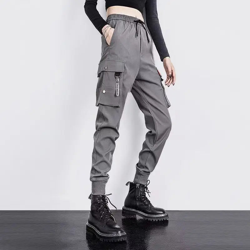 Women's Black Cargo Joggers – Casual Streetwear & Dance Pants