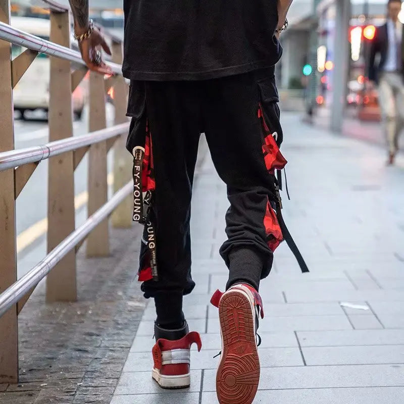 Tech Style Multi-Pocket Streetwear Sweatpants