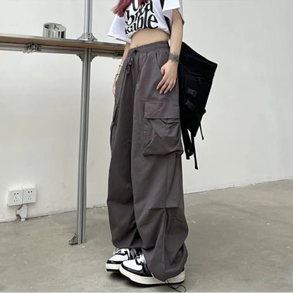 Women's Baggy Streetwear Y2K Low Waist Cargo Joggers