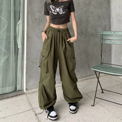 Women's Baggy Streetwear Y2K Low Waist Cargo Joggers