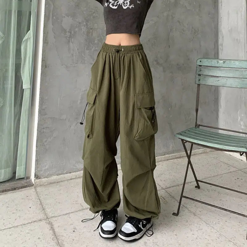 Women's Baggy Streetwear Y2K Low Waist Cargo Joggers