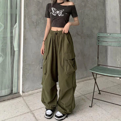 Women's Baggy Streetwear Y2K Low Waist Cargo Joggers