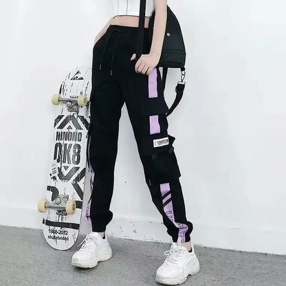 Women’s Hip Hop Cargo Joggers – Casual Streetwear Sweatpants