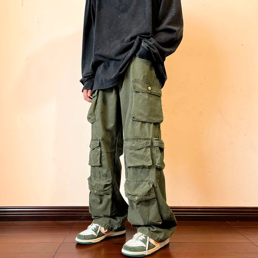 Men's Hip Hop Utility Cargo Pants – Vintage Street Style