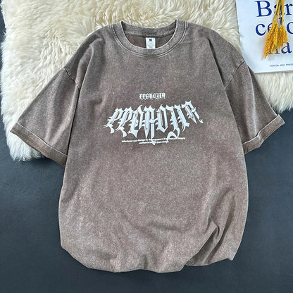 Men's Washed Graphic Tee – Relaxed Fit Street Style