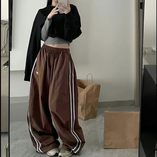 Hip Hop Vintage Loose Cargo Pants – Chic Baggy Trousers for Women