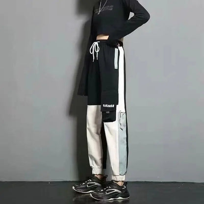 Women's Black Cargo Joggers – Casual Streetwear & Dance Pants