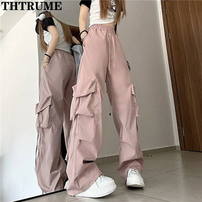 Retro Vintage Baggy Jogger Pants – Casual Streetwear for Women