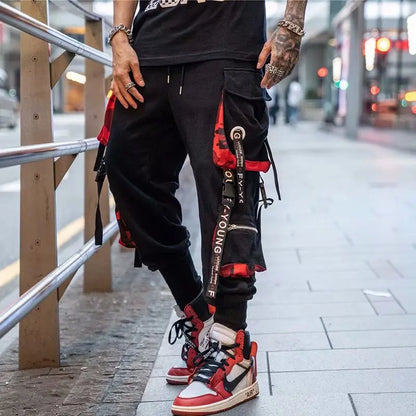 Tech Style Multi-Pocket Streetwear Sweatpants